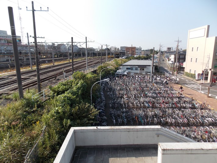 A lot of bikes in a bike lot